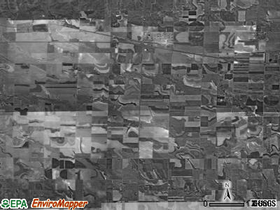 Grainfield township, Kansas satellite photo by USGS