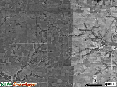Fragrant Hill township, Kansas satellite photo by USGS
