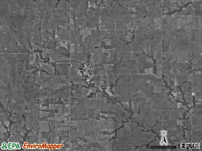 Flora township, Kansas satellite photo by USGS