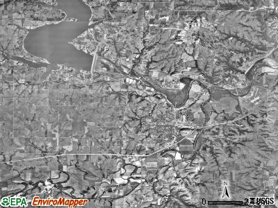 Smoky Hill township, Kansas satellite photo by USGS