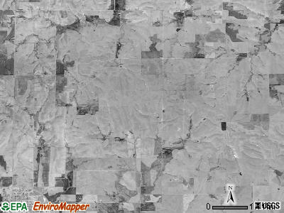 Beaver township, Kansas satellite photo by USGS