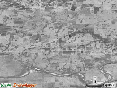 Reno township, Kansas satellite photo by USGS