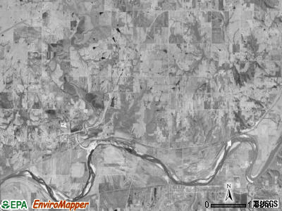 Sherman township, Kansas satellite photo by USGS