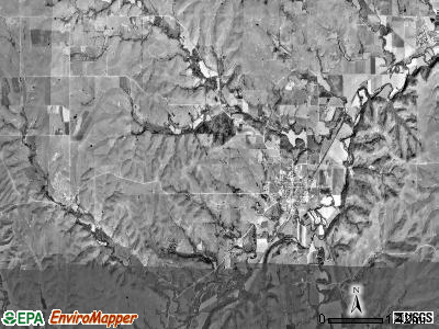 Alma township, Kansas satellite photo by USGS