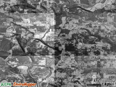 Dover township, Arkansas satellite photo by USGS
