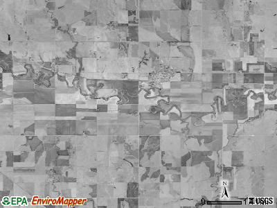 Colorado township, Kansas satellite photo by USGS