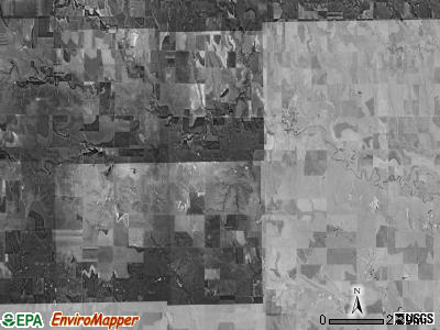 Gove township, Kansas satellite photo by USGS