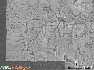 Mission Creek township, Kansas satellite photo by USGS