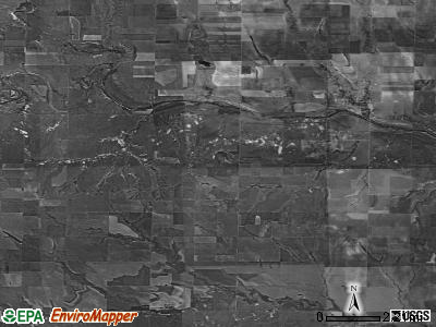 Russell Springs township, Kansas satellite photo by USGS