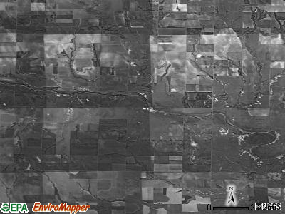 Logansport township, Kansas satellite photo by USGS