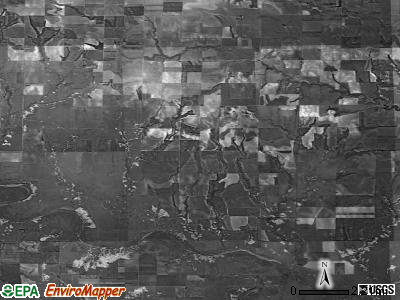 Elkader township, Kansas satellite photo by USGS