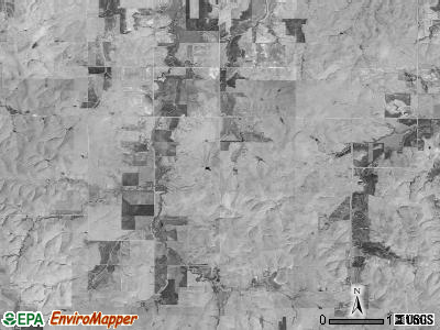 Valley township, Kansas satellite photo by USGS