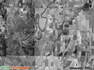 White River township, Arkansas satellite photo by USGS