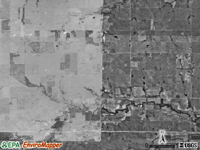 Glendale township, Kansas satellite photo by USGS