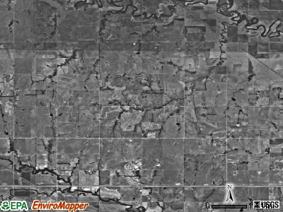 Pleasant Valley township, Kansas satellite photo by USGS