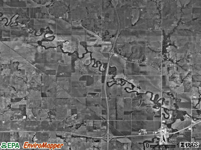 Elm Creek township, Kansas satellite photo by USGS