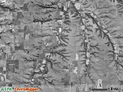 Blakely township, Kansas satellite photo by USGS