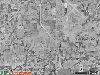 Williamsport township, Kansas satellite photo by USGS