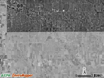 Big Creek township, Kansas satellite photo by USGS