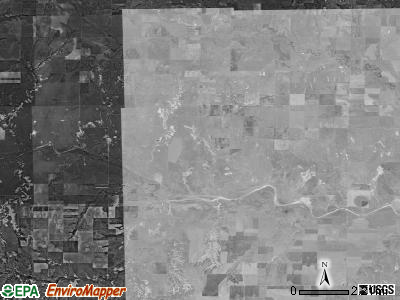 Lewis township, Kansas satellite photo by USGS