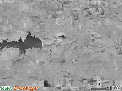 Riverside township, Kansas satellite photo by USGS