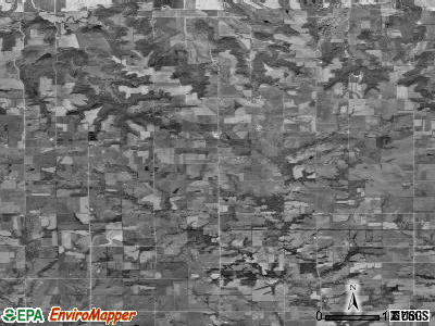 Willow Springs township, Kansas satellite photo by USGS
