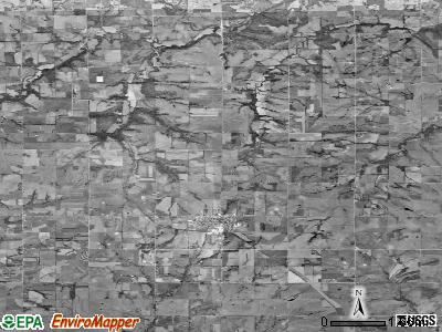 Elk township, Kansas satellite photo by USGS