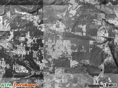Bayliss township, Arkansas satellite photo by USGS