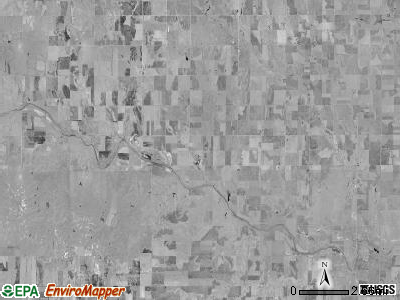 Lookout township, Kansas satellite photo by USGS