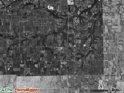 Aubry township, Kansas satellite photo by USGS