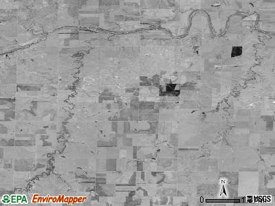 Fairfield township, Kansas satellite photo by USGS