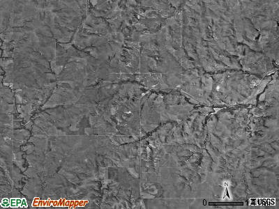 Carneiro township, Kansas satellite photo by USGS