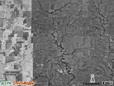 Clear Creek township, Kansas satellite photo by USGS
