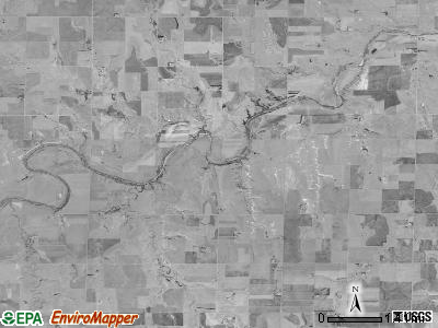 Winterset township, Kansas satellite photo by USGS