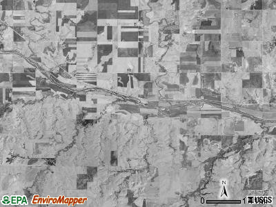 Black Wolf township, Kansas satellite photo by USGS