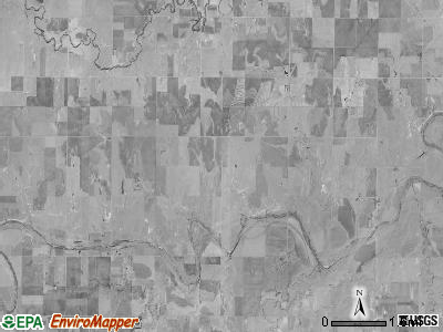 Freedom township, Kansas satellite photo by USGS