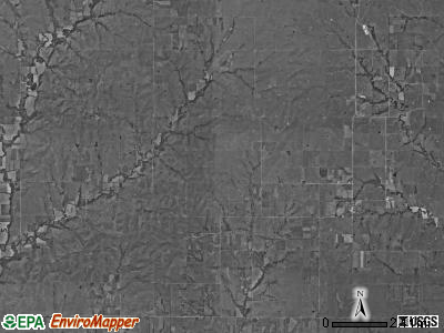Agnes City township, Kansas satellite photo by USGS