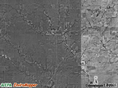Waterloo township, Kansas satellite photo by USGS