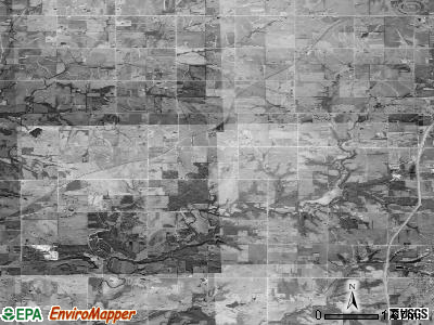 Ten Mile township, Kansas satellite photo by USGS