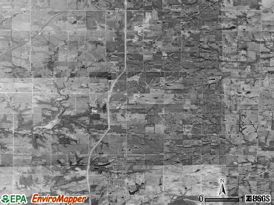 Wea township, Kansas satellite photo by USGS