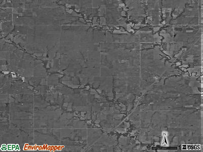 Ivy township, Kansas satellite photo by USGS