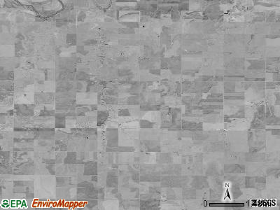 Illinois township, Kansas satellite photo by USGS