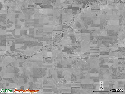 Big Timber township, Kansas satellite photo by USGS