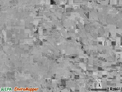 Waring township, Kansas satellite photo by USGS