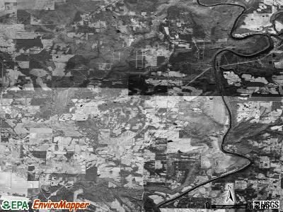 Clay township, Arkansas satellite photo by USGS