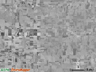 Hampton-Fairview township, Kansas satellite photo by USGS