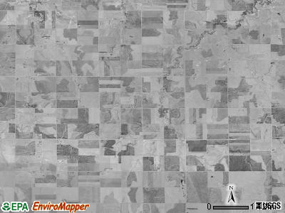 Wheatland township, Kansas satellite photo by USGS