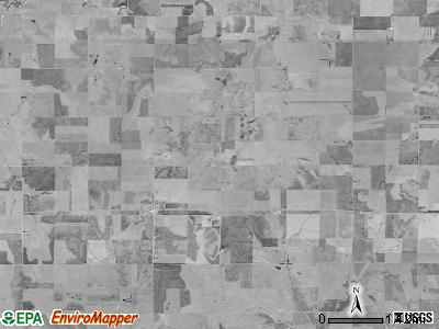Union township, Kansas satellite photo by USGS