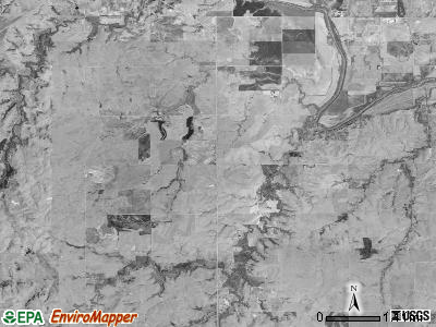 Ash Creek township, Kansas satellite photo by USGS
