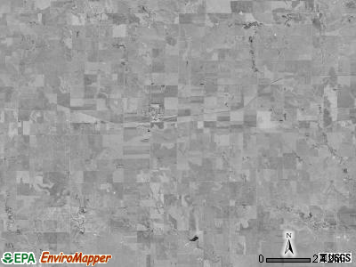 Nevada township, Kansas satellite photo by USGS